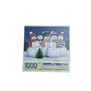 Bits And Pieces 1000 Piece Puzzle Five Snowmen by William Vanderdassom 31821-2M3